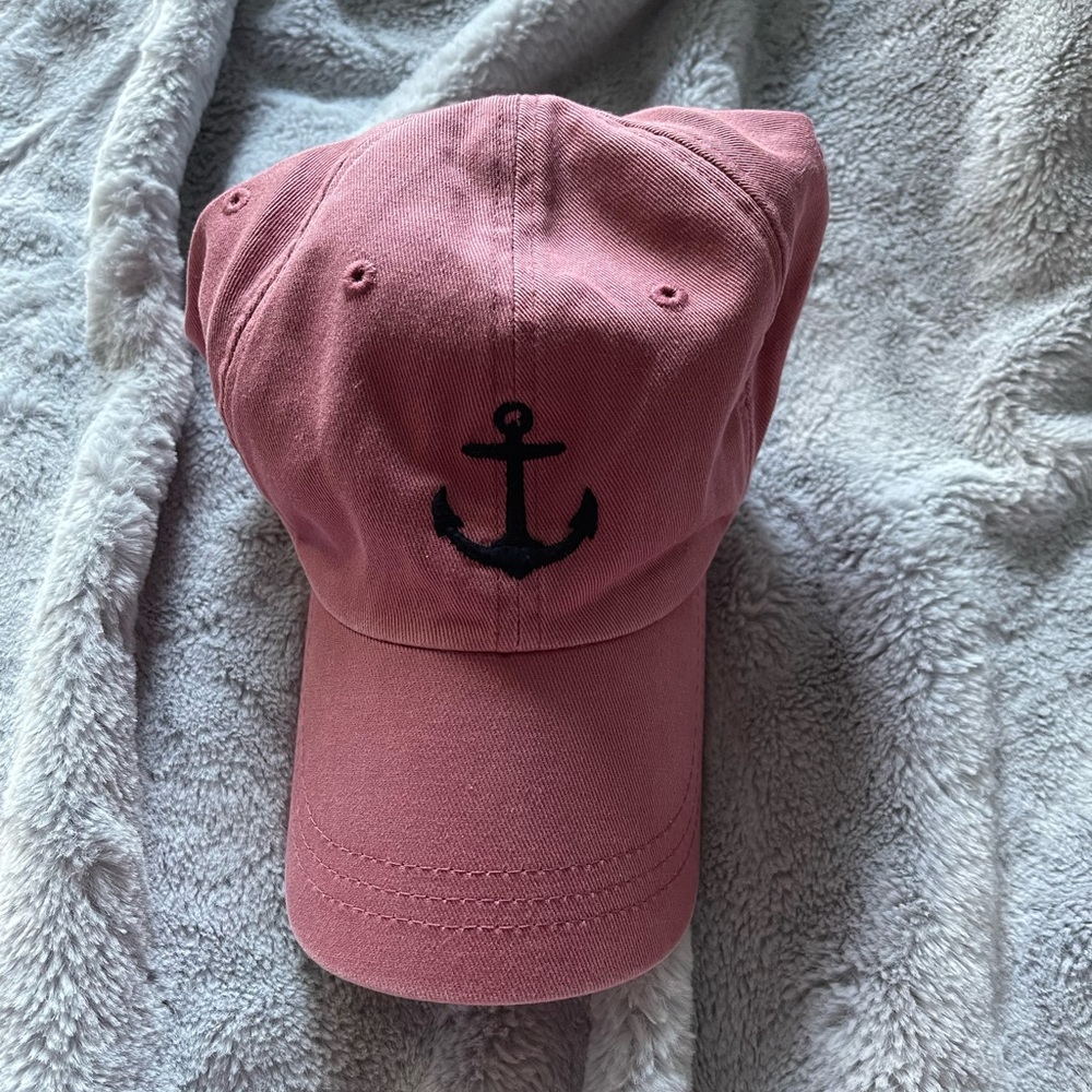 JCREW MENS ANCHORS AWAY VINTAGE ADJUSTABLE HAT.
